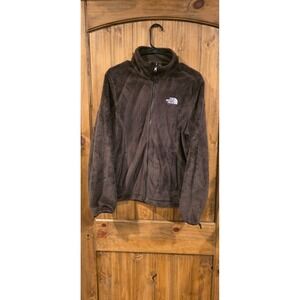 The North Face Osito Jacket Womens Medium Brown Soft Fleece Full Zip Mock Neck